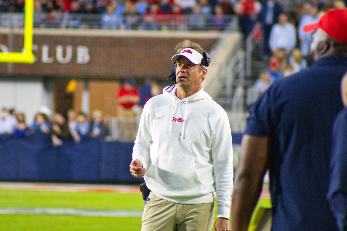 Ole Miss head coach Lane Kiffin